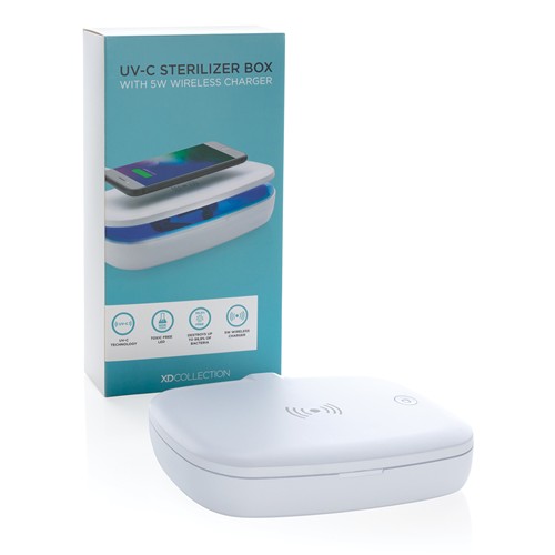 Boîte de stérilisation UV-C avec chargeur sans fil 5W - 19