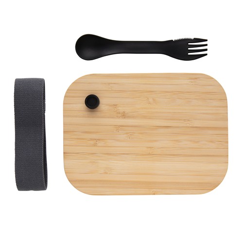 Boîte repas en verre avec couvercle en bambou - 9