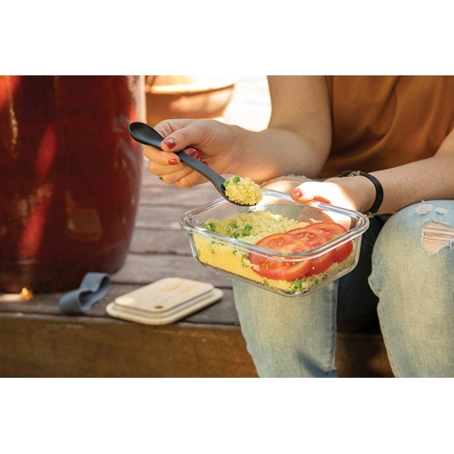 Boîte repas en verre avec couvercle en bambou - 5