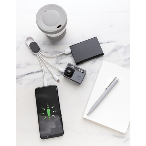 Câble 4 en 1 avec mousqueton - 4