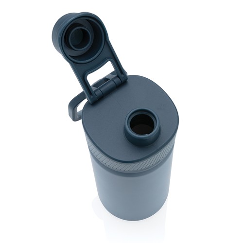 Botella de acero inoxidable al vacío con tapa deportiva 550m