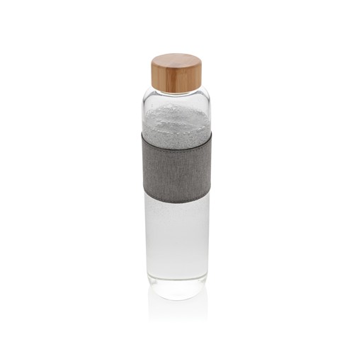 Bouteille en verre avec couvercle en bambou Impact - 2