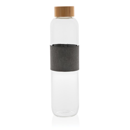 Bouteille en verre avec couvercle en bambou Impact - 3