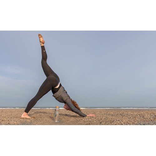 Bouteille en verre avec couvercle en bambou Impact - 9