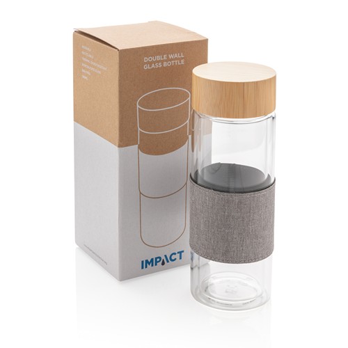 Bouteille à double paroi en verre Impact - 19