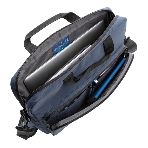 azul marino Maletín Impact AWARE ™ RPET 15,6