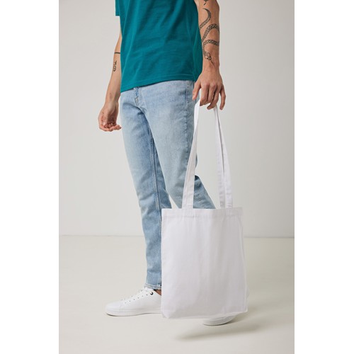 white Bolsa de algodón reciclado Impact Aware ™