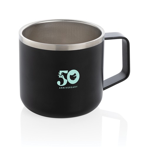 black Taza de acero inoxidable