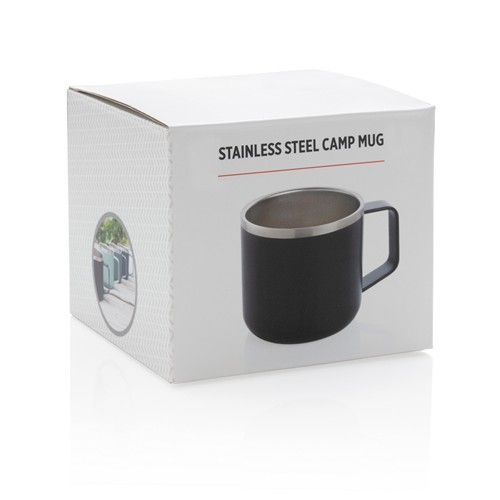 black Taza de acero inoxidable