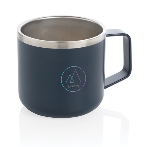 blue Taza de acero inoxidable