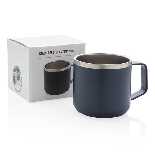 blue Taza de acero inoxidable