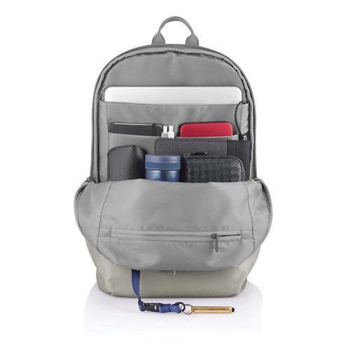 gris claro Bobby Soft, mochila antirrobo
