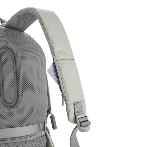 gris claro Bobby Soft, mochila antirrobo
