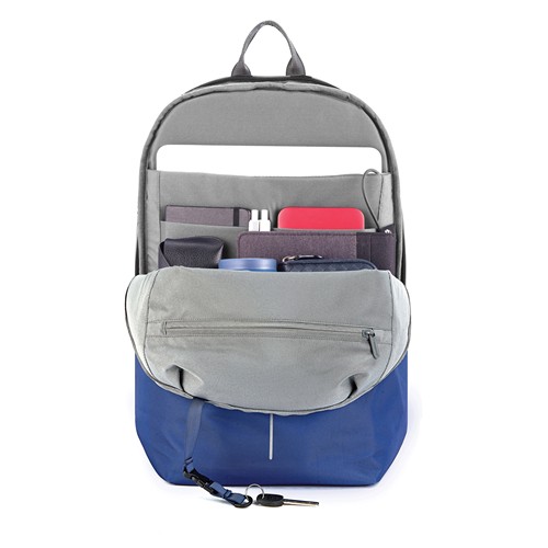 azulón Bobby Soft, mochila antirrobo