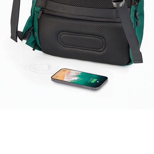 verde bosque Bobby Soft, mochila antirrobo