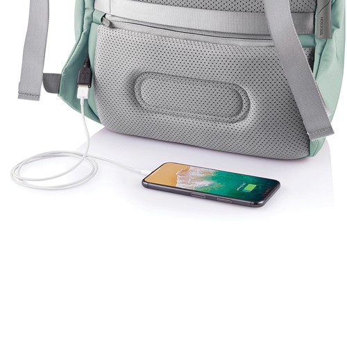 verde menta Bobby Soft, mochila antirrobo