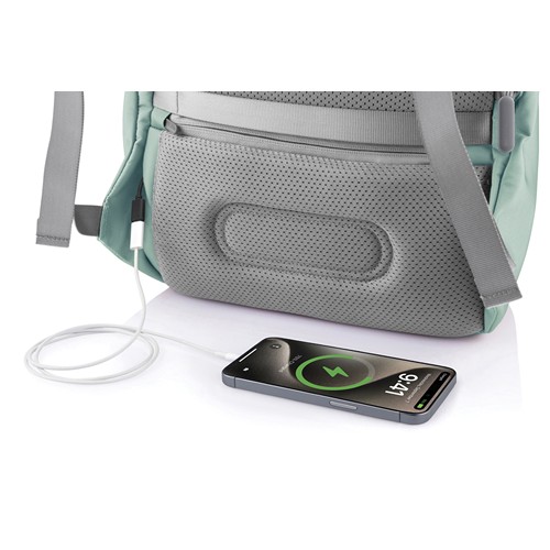 verde menta Bobby Soft, mochila antirrobo