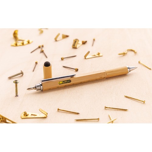 Boîte à outils 5 en 1 en bambou - 5