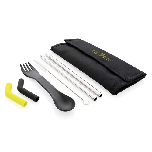 Set pailles 2 pcs et couverts Tierra - 8