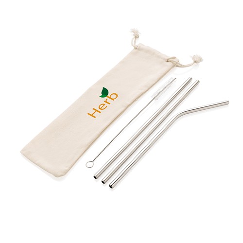 Set de pailles en acier inoxydable - 6