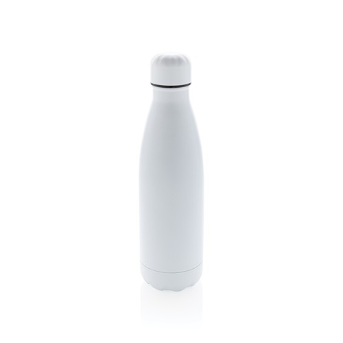 white Botella de acero inoxidable al vacío de color sólido 500ml