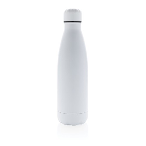 white Botella de acero inoxidable al vacío de color sólido 500ml