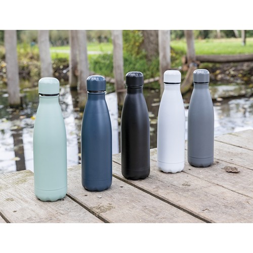 white Botella de acero inoxidable al vacío de color sólido 500ml