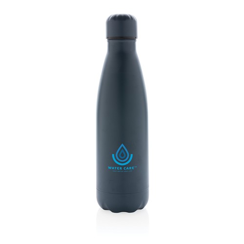 blue Botella de acero inoxidable al vacío de color sólido 500ml