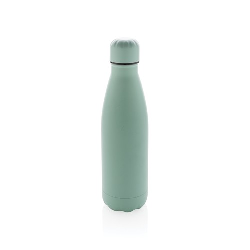 green Botella de acero inoxidable al vacío de color sólido 500ml
