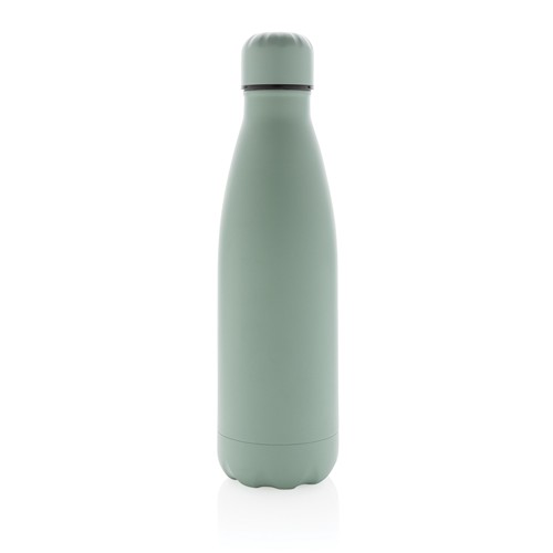 green Botella de acero inoxidable al vacío de color sólido 500ml