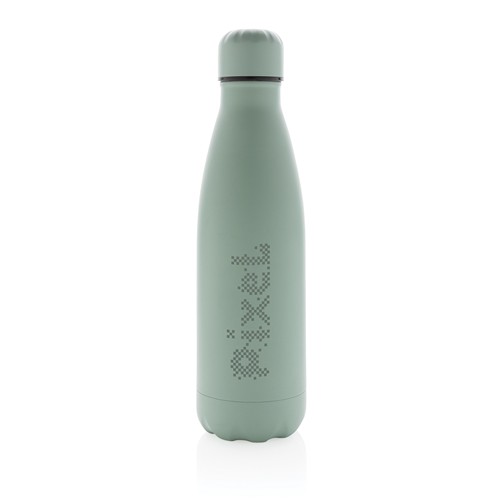 green Botella de acero inoxidable al vacío de color sólido 500ml
