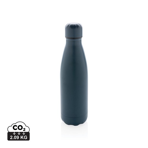 blue Botella de acero inoxidable al vacío de color sólido 500ml