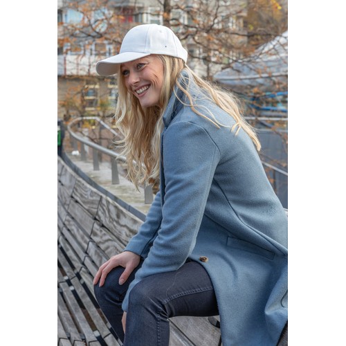 white Gorra Impact 6 paneles 280gr de algodón reciclado