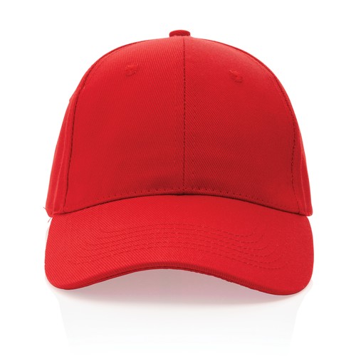 red Gorra Impact 6 paneles 280gr de algodón reciclado