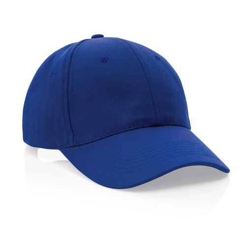 blue Gorra Impact 6 paneles 280gr de algodón reciclado