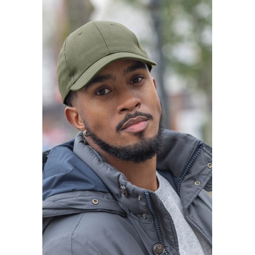 green Gorra Impact 6 paneles 280gr de algodón reciclado