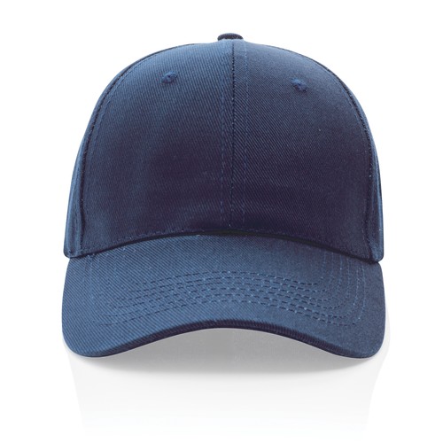 azul marino Gorra Impact 6 paneles 280gr de algodón reciclado