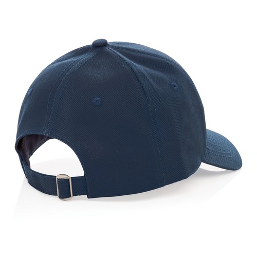azul marino Gorra Impact 6 paneles 280gr de algodón reciclado