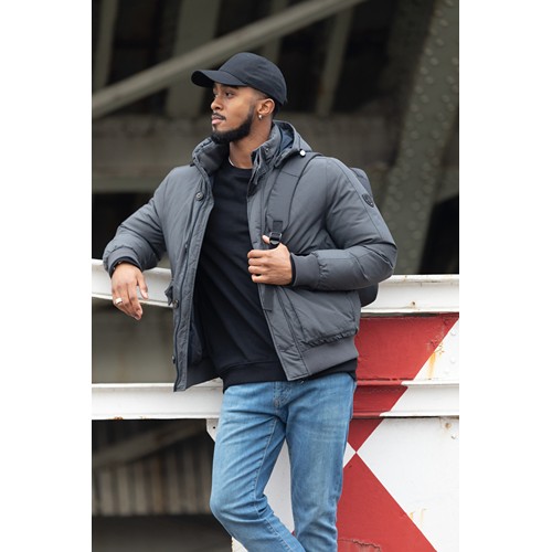 black Gorra Impact 6 paneles 280gr de algodón reciclado