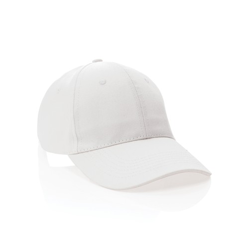 white Gorra Impact 6 paneles 280gr de algodón reciclado