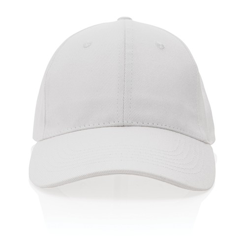 white Gorra Impact 6 paneles 280gr de algodón reciclado