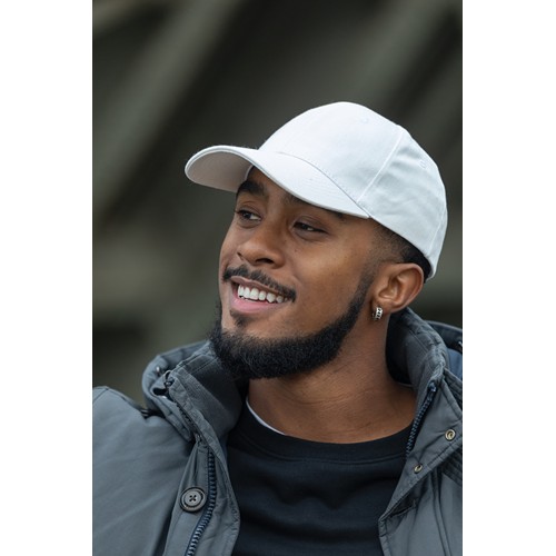 white Gorra Impact 6 paneles 280gr de algodón reciclado