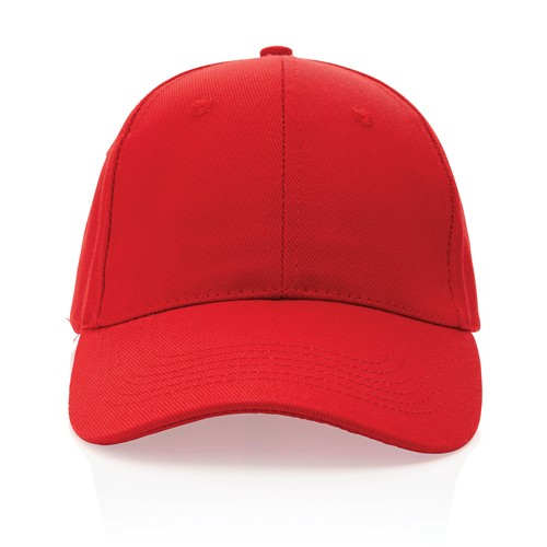 red Gorra Impact 6 paneles 280gr de algodón reciclado