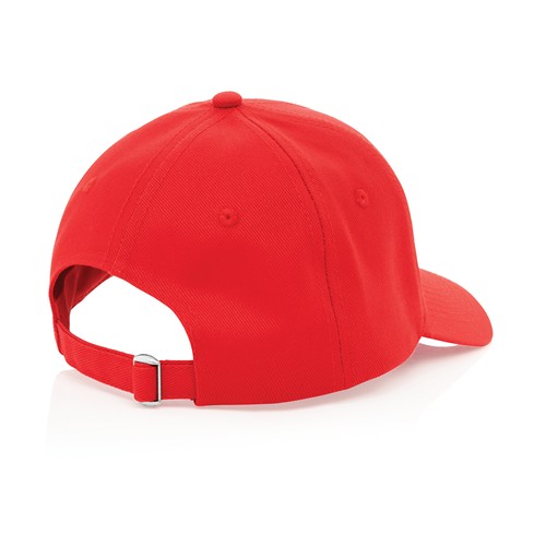 red Gorra Impact 6 paneles 280gr de algodón reciclado