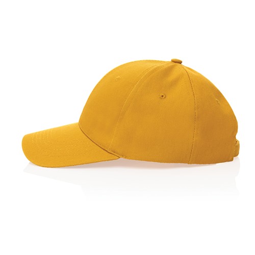 yellow Gorra Impact 6 paneles 280gr de algodón reciclado
