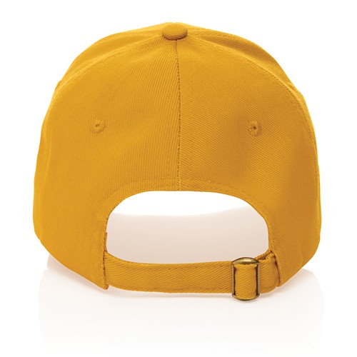 yellow Gorra Impact 6 paneles 280gr de algodón reciclado