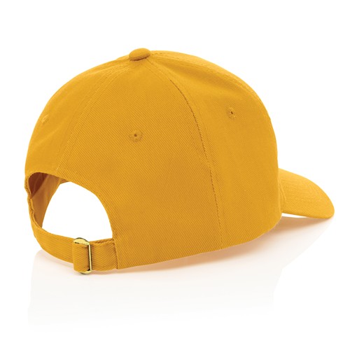 yellow Gorra Impact 6 paneles 280gr de algodón reciclado