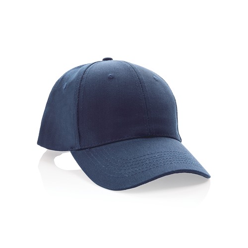 azul marino Gorra Impact 6 paneles 280gr de algodón reciclado