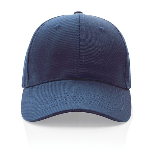 azul marino Gorra Impact 6 paneles 280gr de algodón reciclado
