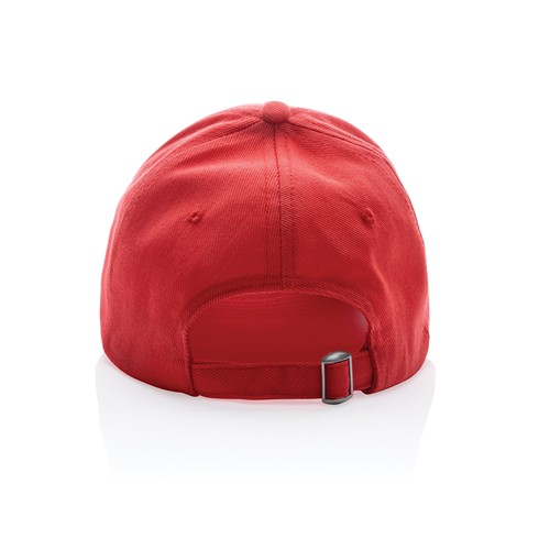 rojo claro Gorra Impact 6 paneles 280gr de algodón reciclado